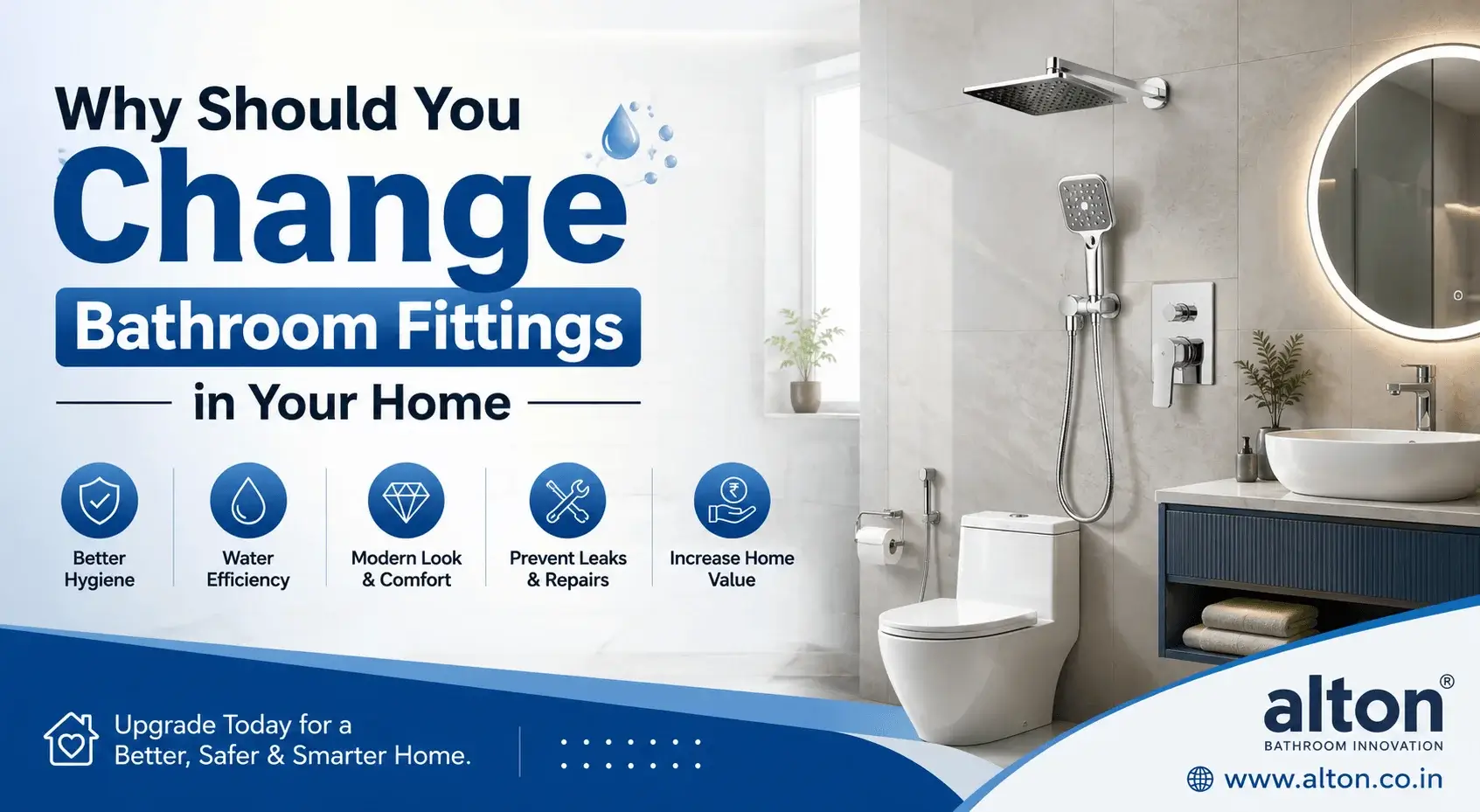 Why Should You Change Bathroom Fittings in Your Home