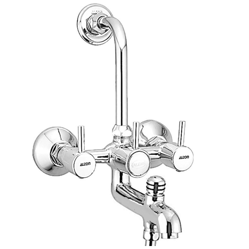 Ocean 3in1 Single Lever Wall Mixer with Hand Shower Provision for Hot and  Cold Water/Chrome Finish/Brass Material